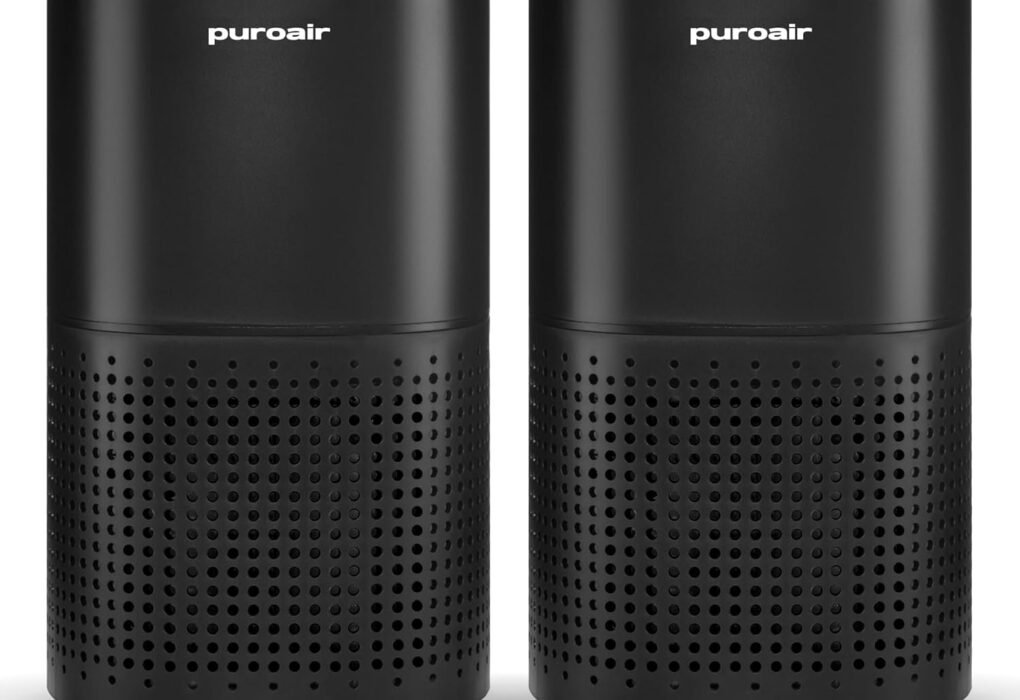Test & Avis PuroAir 240 HEPA Air Purifiers for Home Pets Bedroom - 1,000 Ft² (2PK)